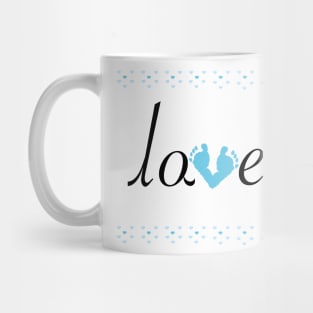 Baby foot print with love Mug